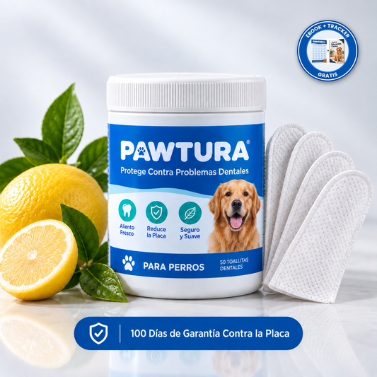 Pawtura™ Toallitas Dentales para Perros